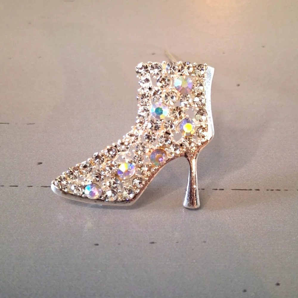 Sparkling Rhinestone Boot Barette